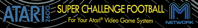 Super Challenge Football logo for Atari 2600